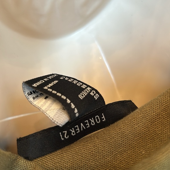 Forever 21 Olive Button Down Romper - Picture 5 of 5